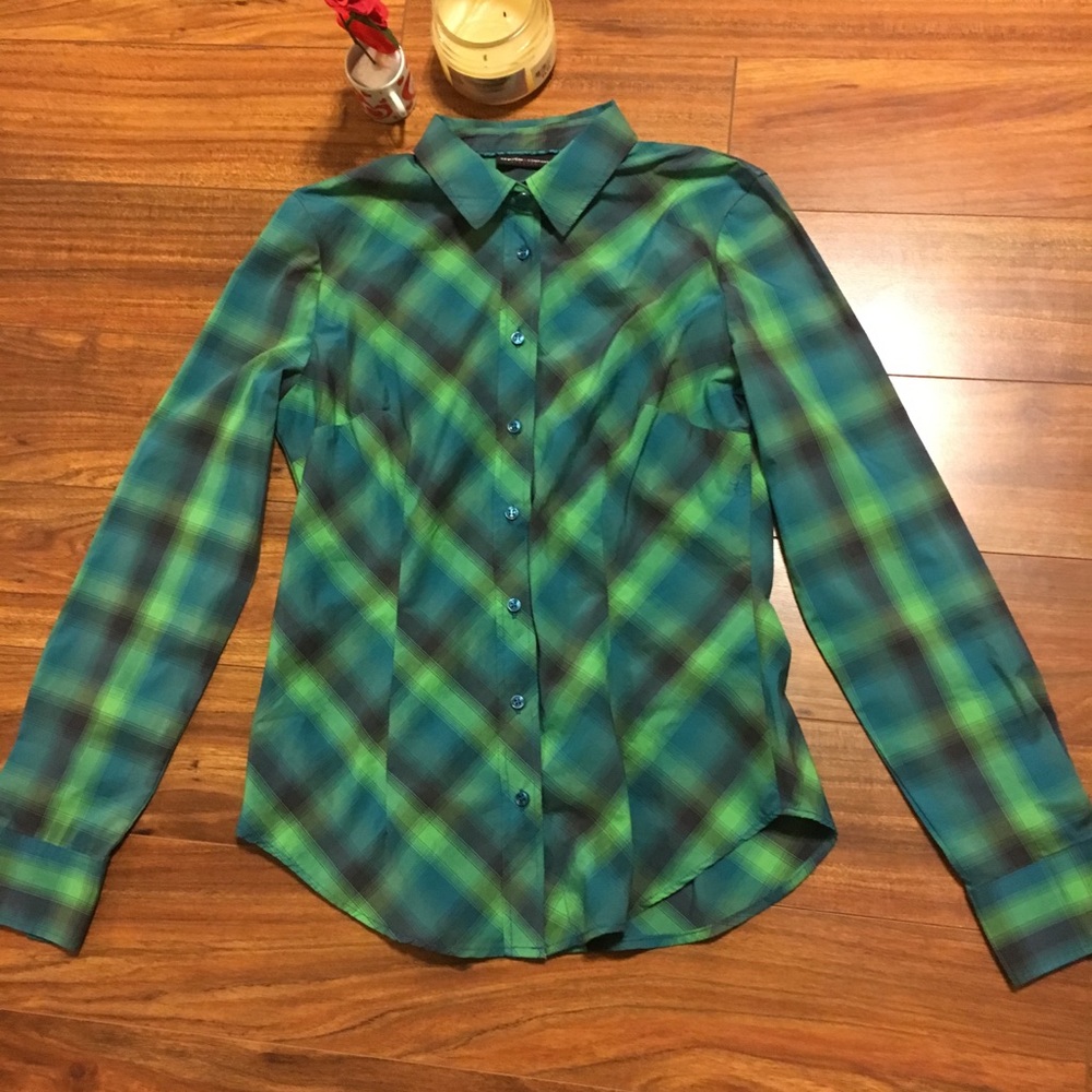 Plaid cowgirl shirt ,like new